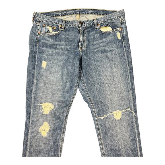 J.Crew J. Crew Vintage Matchstick Jeans 33 Womens Distressed Denim Plus - Picture 2 of 6
